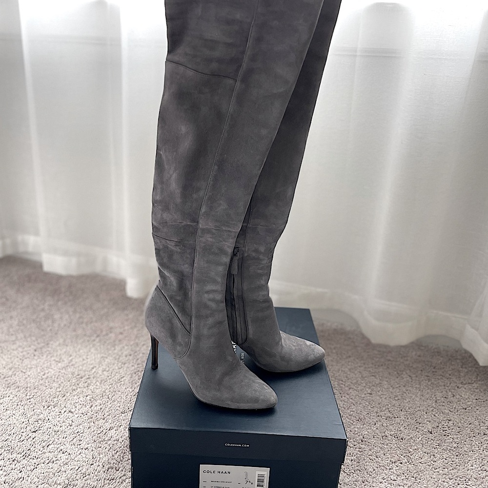 Marina OTK Grey Boots Cole Haan